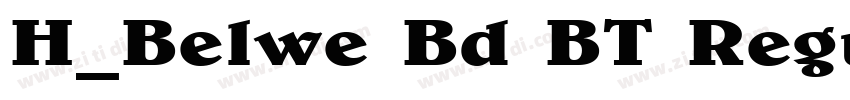 H_Belwe Bd BT Regula字体转换